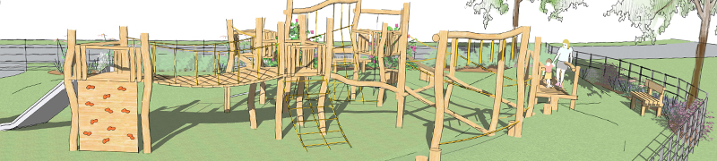 Hardwood Robinia Timber Playground Equipment Manufacturer Safety Surfacing