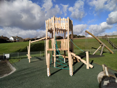 East Brighton Park Robinia Play Equipment Installation SafaMulch Rubber